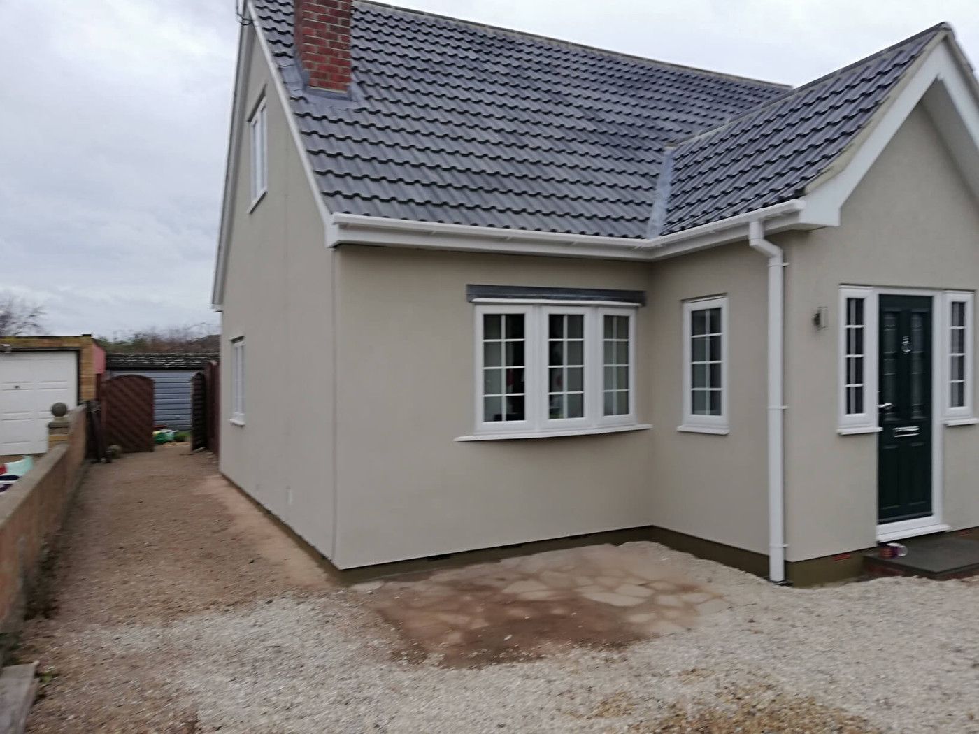 Example of a domestic rendering project completed by R. Fulcher & Sons